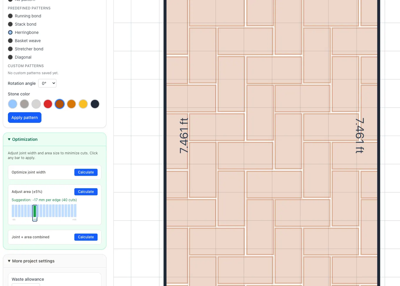 PatioPlanner v1.0.8 – Stone color and optimization